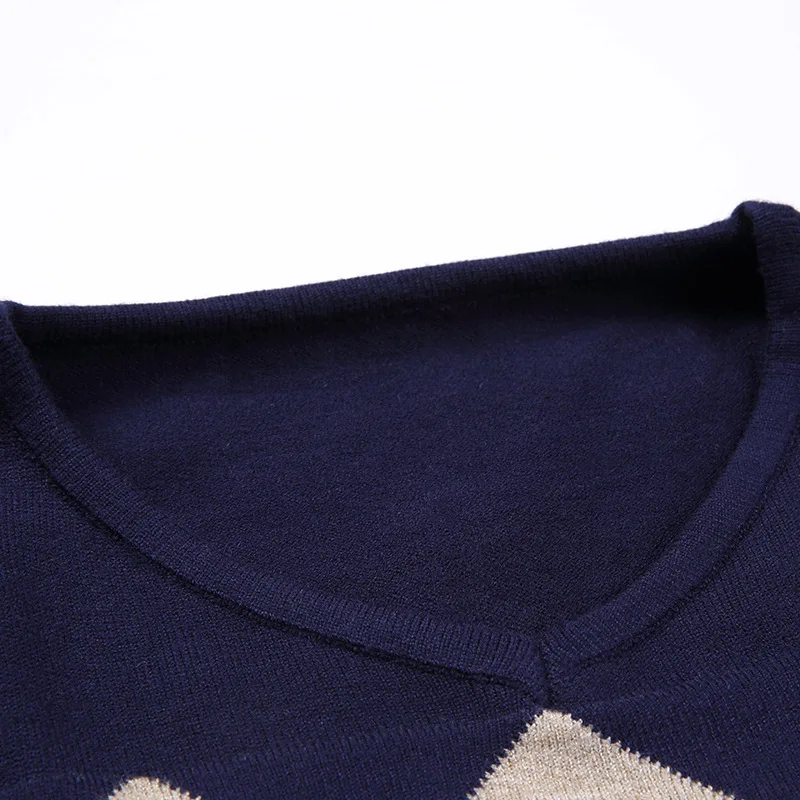 ZOEQO – pull en laine pour homme, col en v, coupe Slim, élégant, décontracté, tricoté, hiver