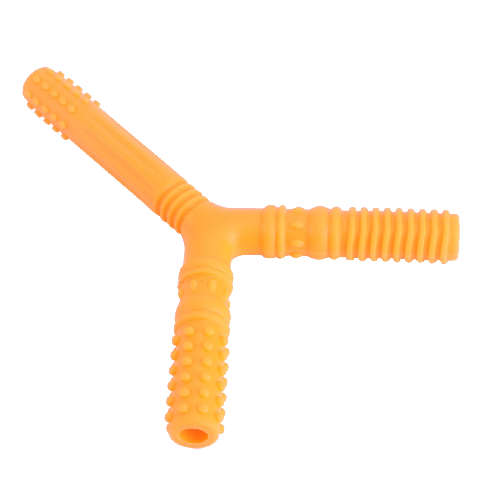 

1pc Silicone Teether Tubes Teething Infant Molar Teeth Gum Relief Chewing Flexible Hollow Grinding Bright Colors