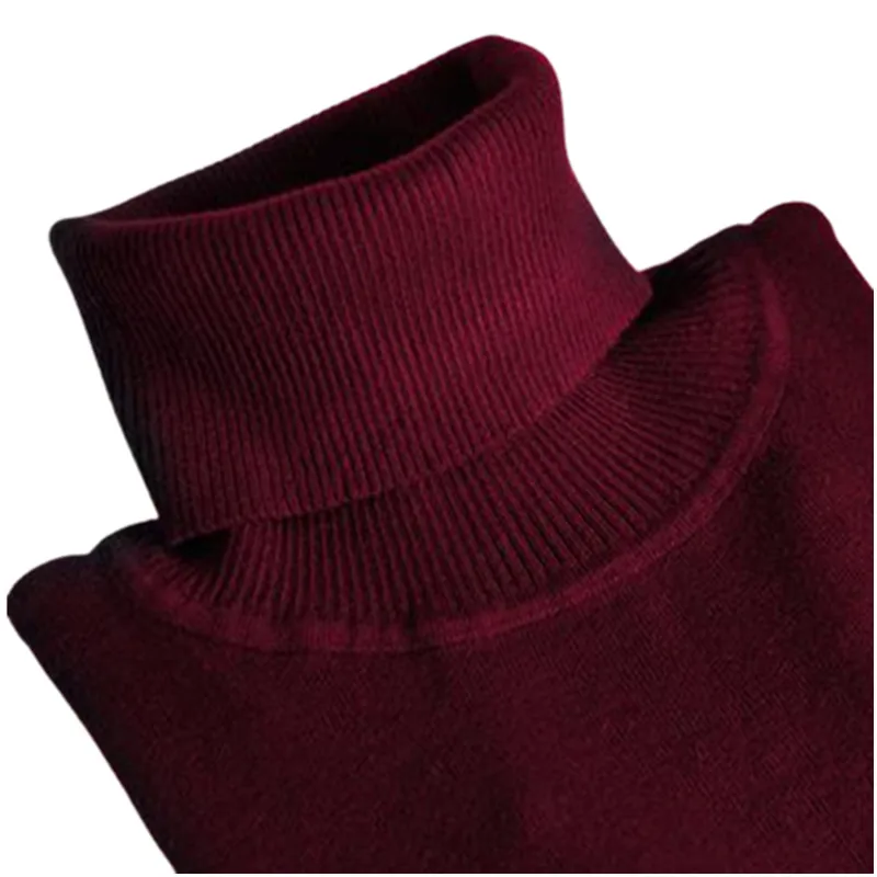 3 Color Winter Autumn Turtleneck Loose Slim All Match Knitted Pullovers Pure Color Brief Stretchable Women Sweater