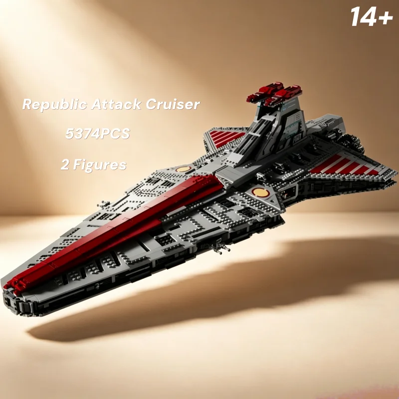 

5374Pcs Republic Attack Cruiser 75367 Building Blocks Set DIY Assembly Bricks Model Toy Festival Birthday Christmas Gifts
