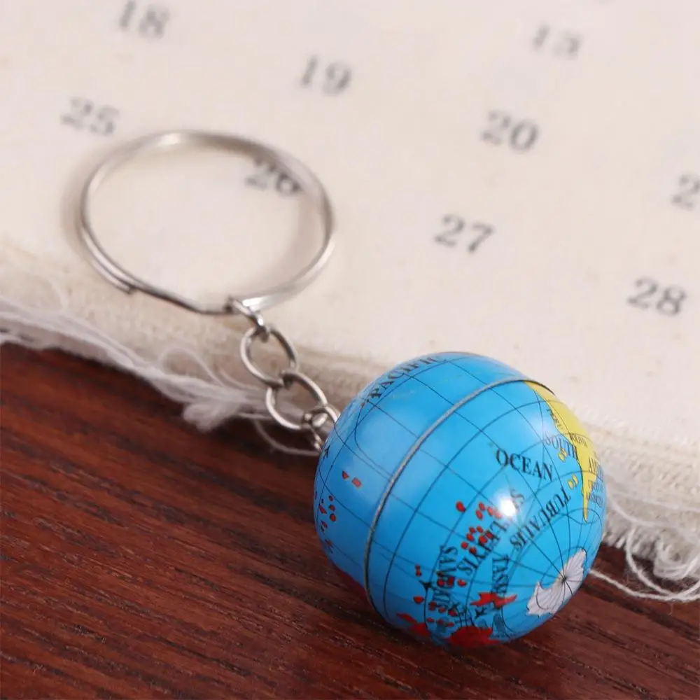 Newest Globe Keychains Geography Mini Earth World Key Pendant Handmade Planet Earth Planet Keyring Hanging Pendat