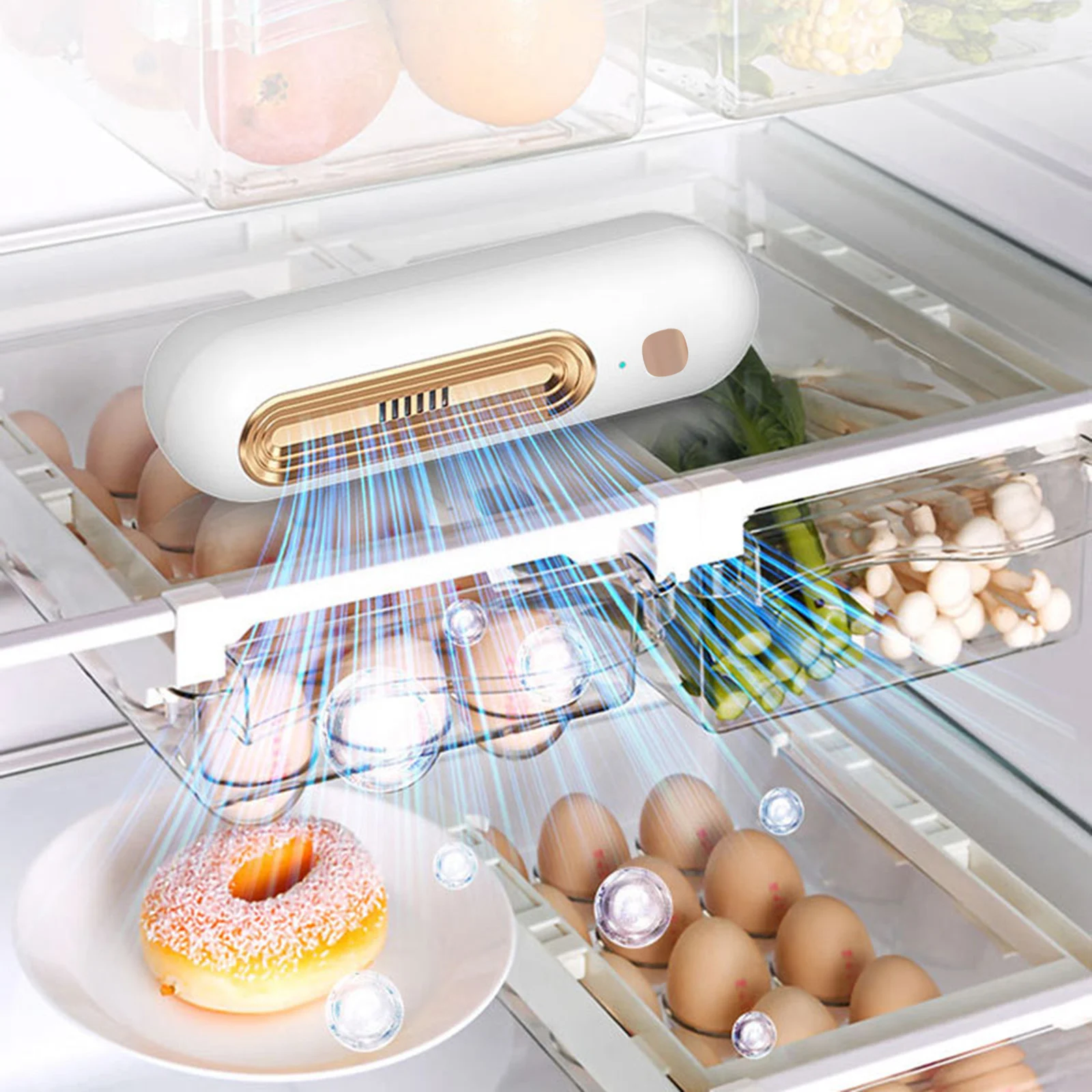 Neuer USB-Luftreiniger, Küche, Kühlschrank, Lufterfrischer, Deodorant, Ozonsterilisation, desodorierend, für Lebensmittel, Haustiertoilette, Autogebrauch – Detail 1