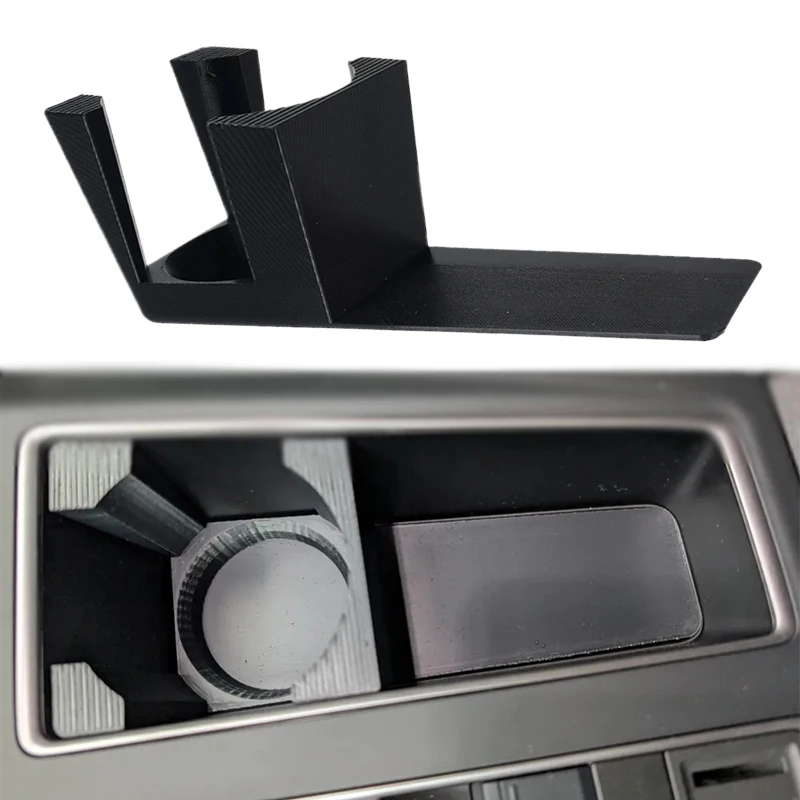 

1Pc Car Center Console Cup Holder Storage Tray Organiser For Skoda Elroq Or Enyaq Auto Interior Accessories