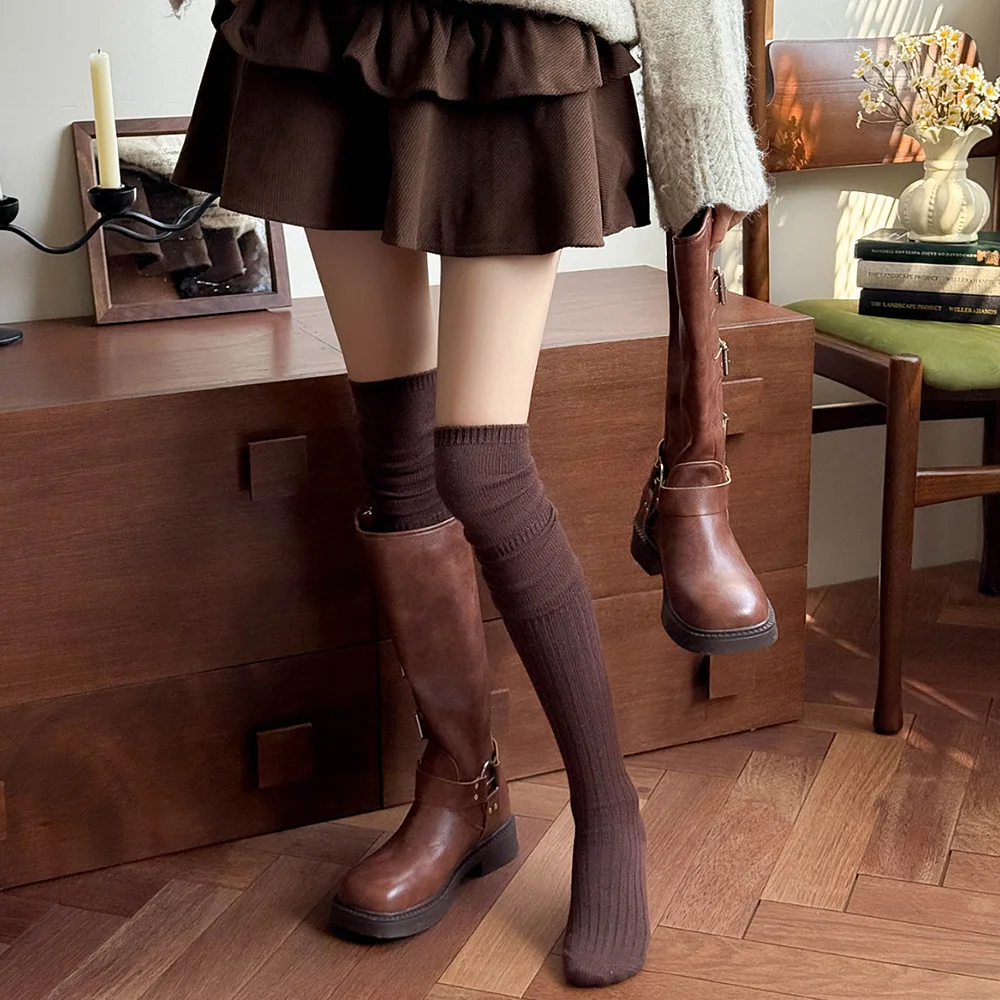 Meias Quentes Extra Longas Aci - Boot Sock Slouchy avaliação e preço