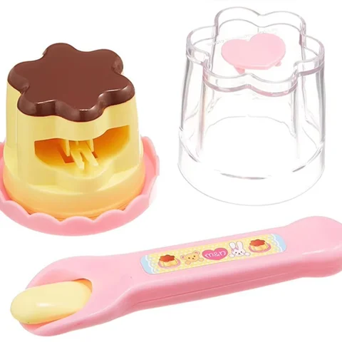 Food Feeding Pudding Feeding Toy Role Play Early Education Strawberry Pudding Toy Pretend Play House Toys Desktop Ornament Toys