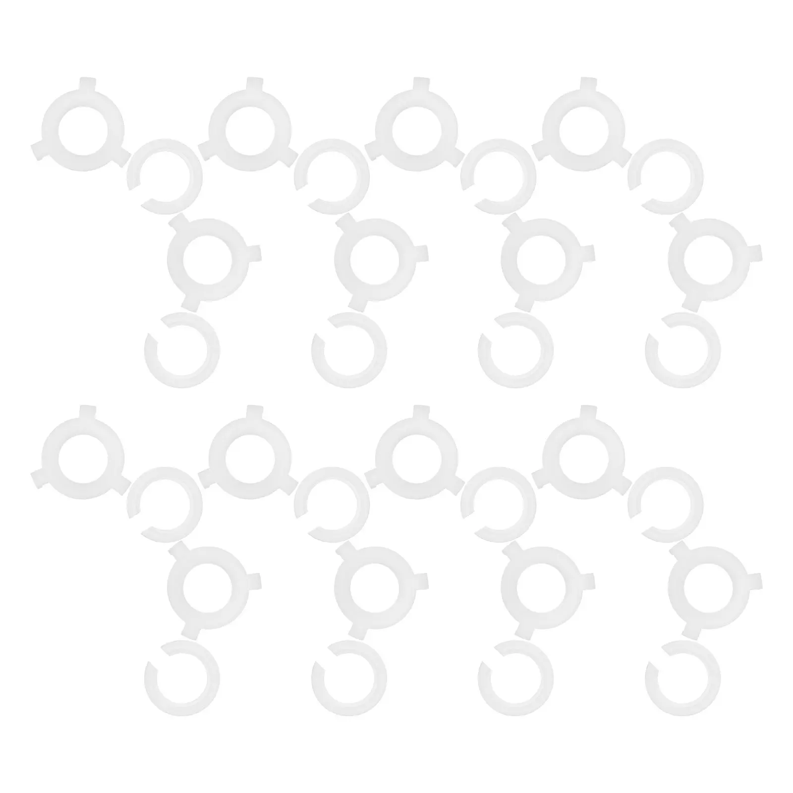 

40Pcs E27 to E14 Adapter Rings Plastic Lamp Shade Socket Adapter Converter for Ceiling Lights Pendant Lamps DIY Lighting