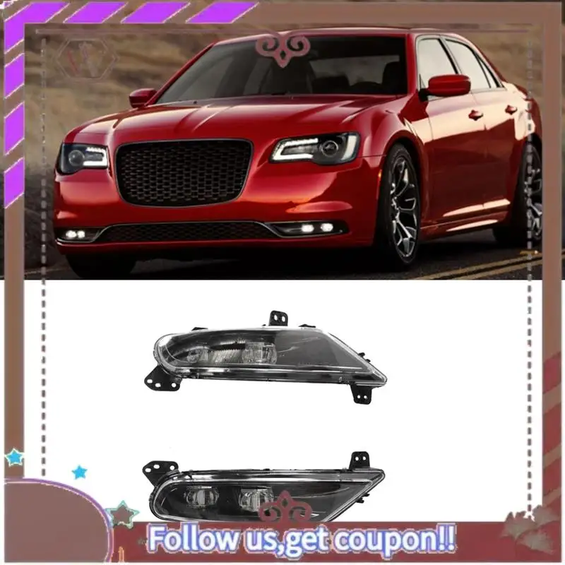 

A57E-68294008AA Car Front Bumper LED DRL Daytime Running Light Turn Signal Fog Lamp For Chrysler 300C 2015-2020 Parts Right Side