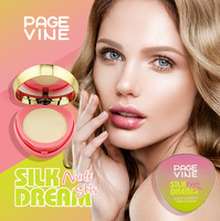 PAGE VINE Wet Dry Double Setting Powder High Concealer Hydration Oil Control Waterproof Sweatproof Long-Lasting Nude Skin Makeup