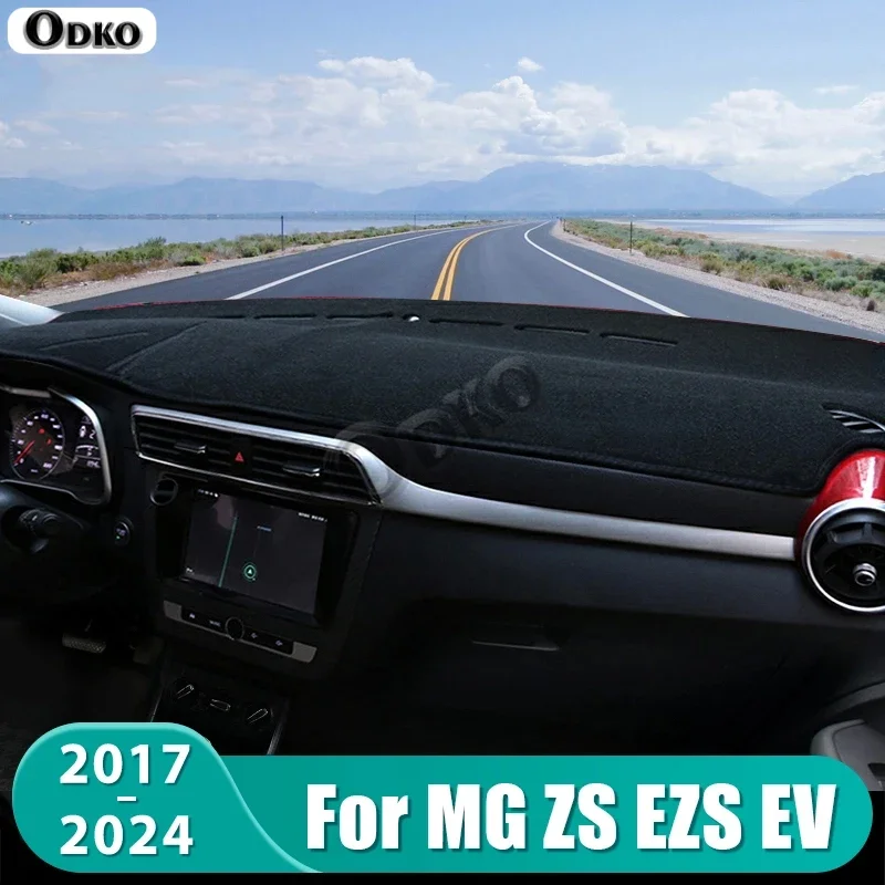 

For MG ZS EZS EV 2017 2018 2019 2020 2021 2022 2023 2024 Car Dashboard Mat Sun Shade Instrument Desk Non-slip Cover Accessories