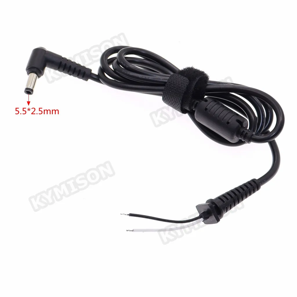 1PC 5.5*2.5mm 5.5x2.5mm DC Power Charger wtyczka złącze kabla dla Acer dla Asus dla Toshiba dla Lenovo Laptop adapter