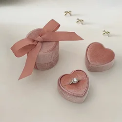 1pc Premium Jewelry Ring Storage Gift Box Vintage Ring Display Holder Case for wedding ceremony Proposal Engagement