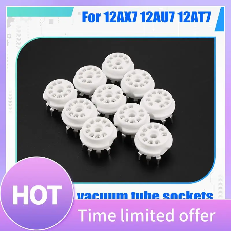 ABFN-10PCS PCB 9-контактный B9A ламповый разъем аудио HIFI DIY усилители для 12AX7 12AU7 12AT7 ECC81 ECC82 ECC83