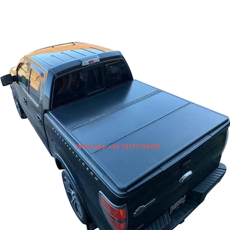 

Кровать для пикапа, алюминиевый/стекловолоконный жесткий тройной чехол Tonneau для 2016-2018 Chevrolet S10