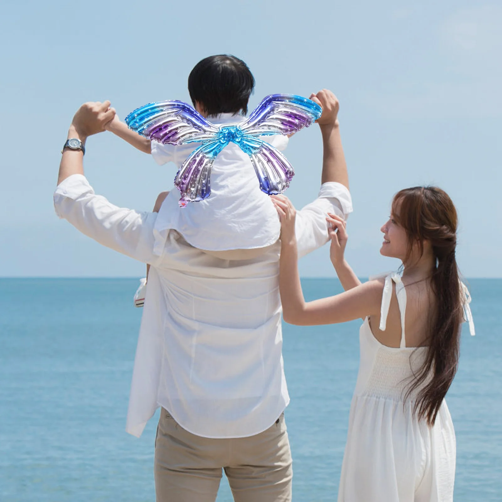 1Set Butterfly Wing Bow Arrow Balloons Aluminum Foil Birthday Party Decorations Fairy Wings Photo Props Wing Balloon