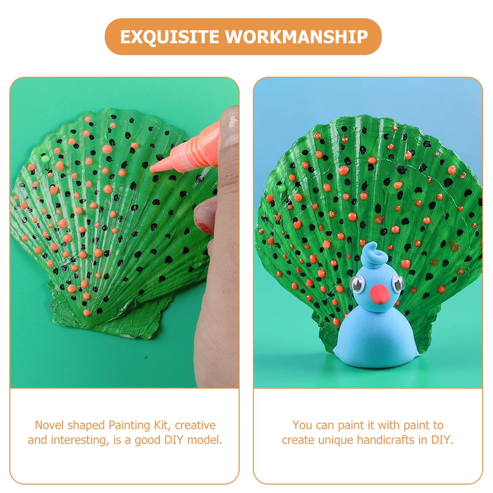 مجموعة واحدة من أدوات رسم الصدف DIY مجموعة جرافيتي الصدف الإبداعية للأطفال لوازم الحرف اليدوية التعليمية صياغة الهدايا #5