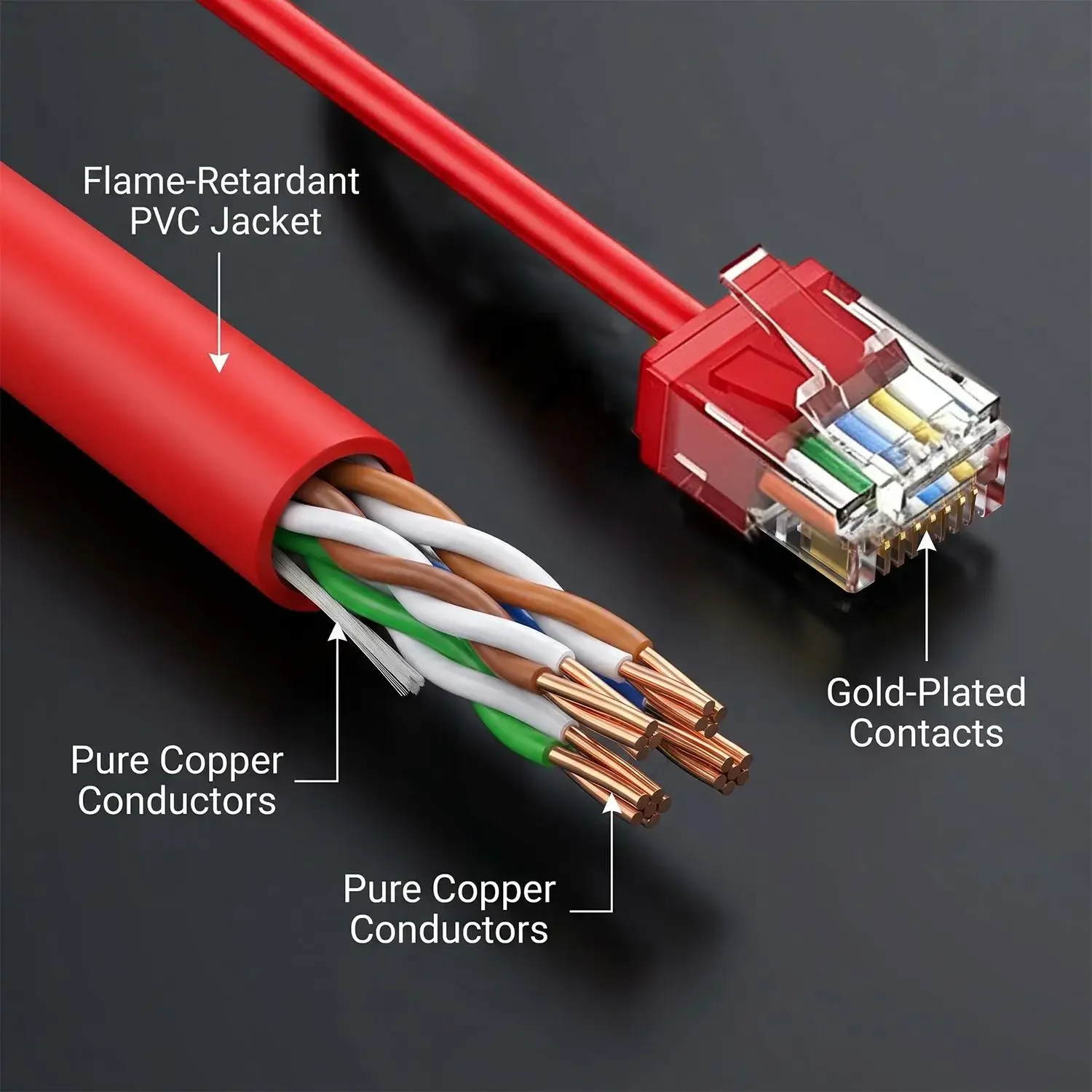 1-10PCS CAT6a Ethernet Cable LAN Super Light Cord UTP 10Gbps 550MHz High-speed Slim Ethernet Network Cable for PC Laptop Router