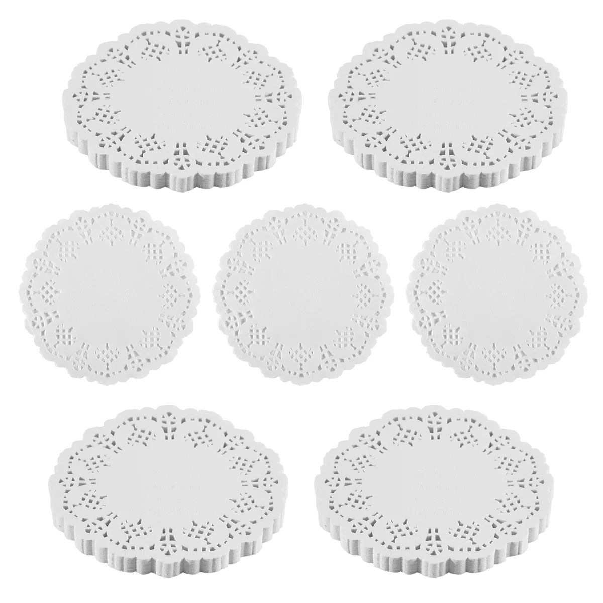 ABPO Кружевные салфетки, бумага, 100 шт., 4,5-дюймовые декоративные круглые салфетки, салфетки для торта, десерты, выпечки, посуда, дисплей