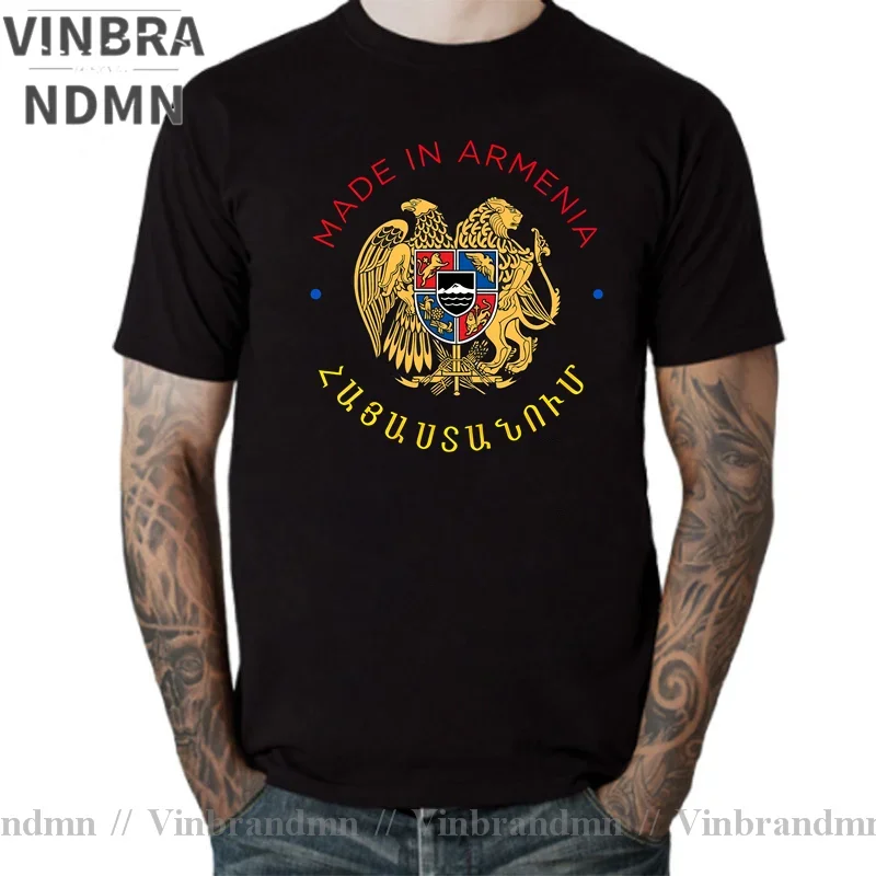 New Stylish Vintage Made In Armenia T shirt women men Retro Armenian Coat Of Arms T-shirt Armenian Pride Birthday Gift Tee shirt