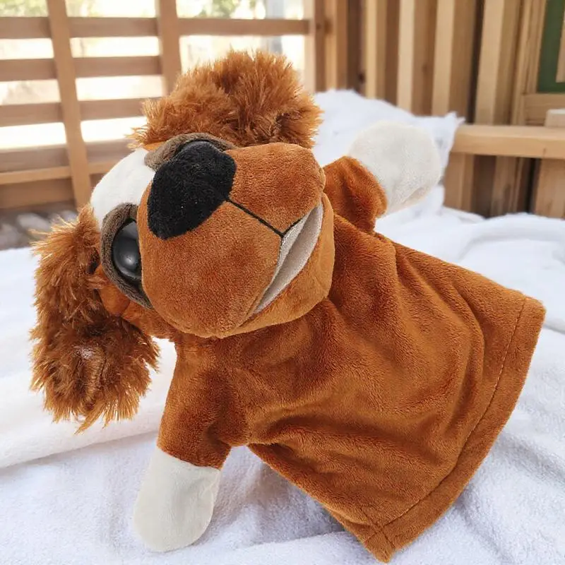 

Animal Puppet Hand Puppets for Kids Babies with Movable Mouth Dog Toy Gloves Baby