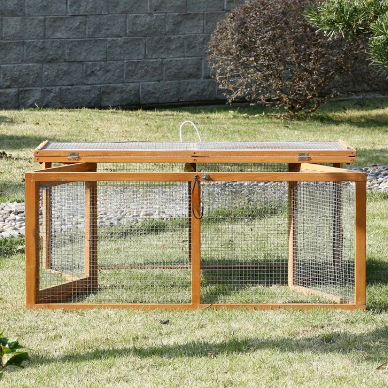 

Folding chicken Tortoise drying cage Kindergarten rabbit cage Small chicken Wooden pet cage Balcony