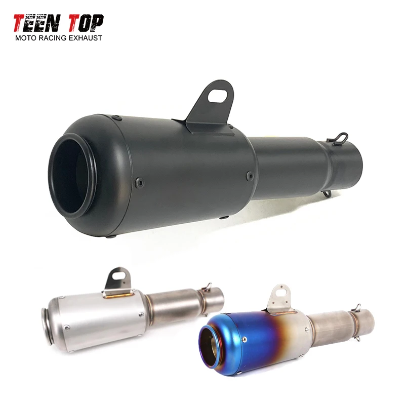 

Универсальный мотоциклетный глушитель 51 мм Project Escape Moto Tailpipe YZF R6 R3 R25 MT07 MT09 Z400 Z650 MT03 Надеваемая выхлопная труба