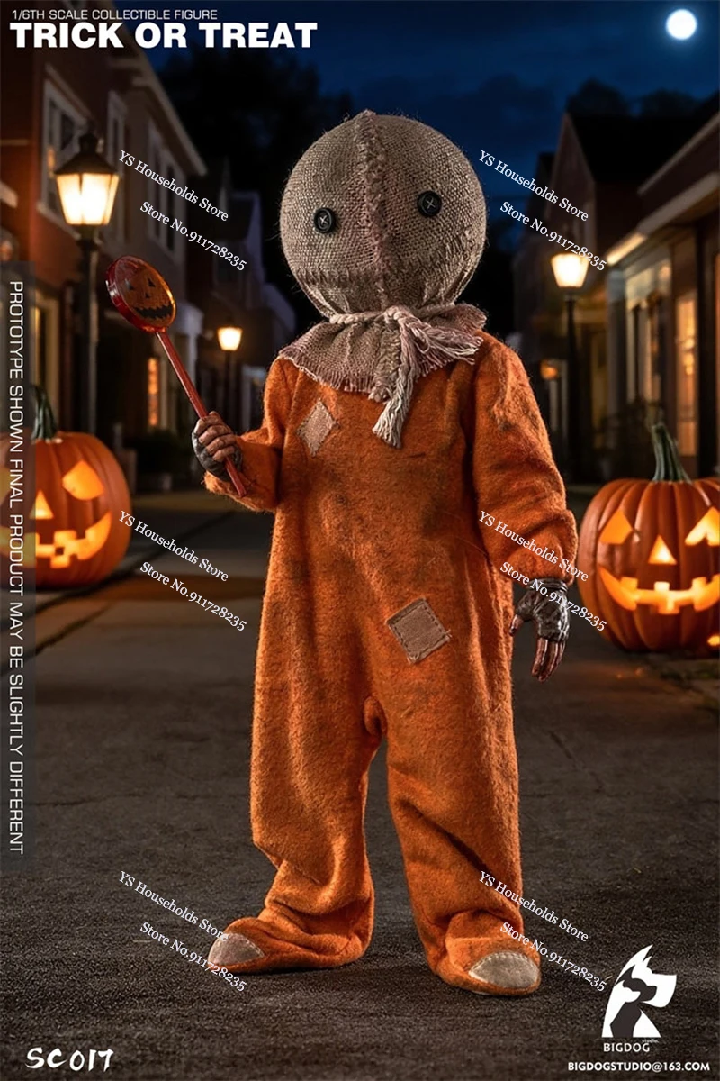 BIGDOG STUDIO 1/6 Pumpkin Head Trick Or Treat Halloween Scene Ornament 12inch NO:SC017 Horror Kid Action Figure Display Model