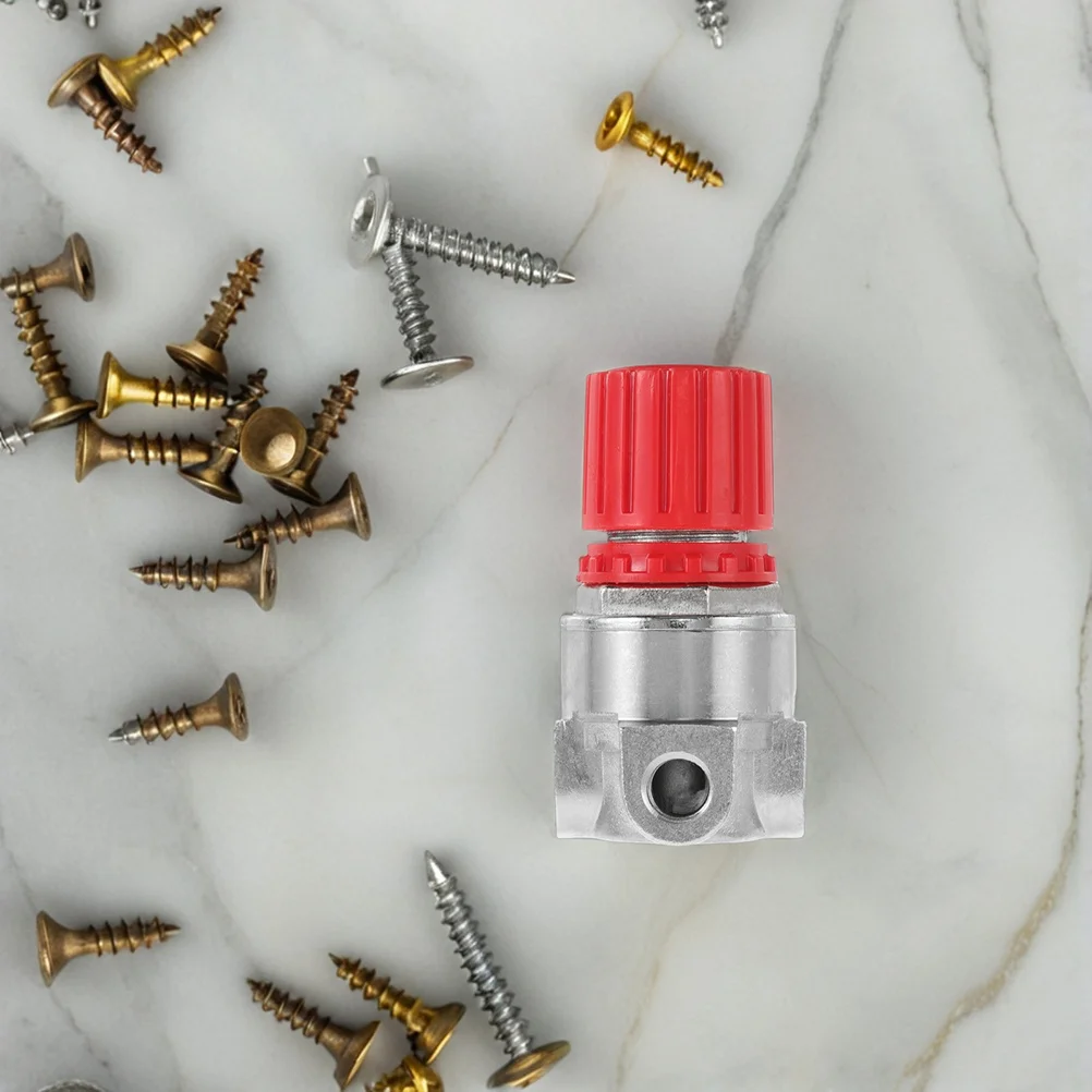 

2pcs Air Compressor Regulator 1/4 Inch 1/8 Inch 3-Hole Pressure Adjust Valve Industrial Use Pneumatic Pressure Regulator Air