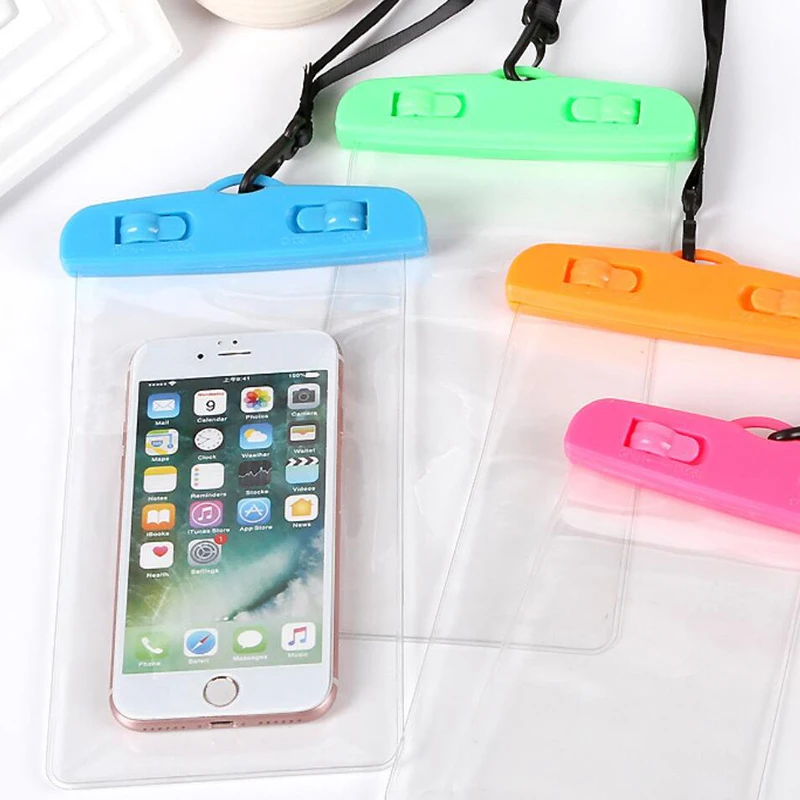 Transparent PVC Traveling Summer Beach Swimming Phone Waterproof Bag Pouch Travel Accessories Diving Swimming Bags