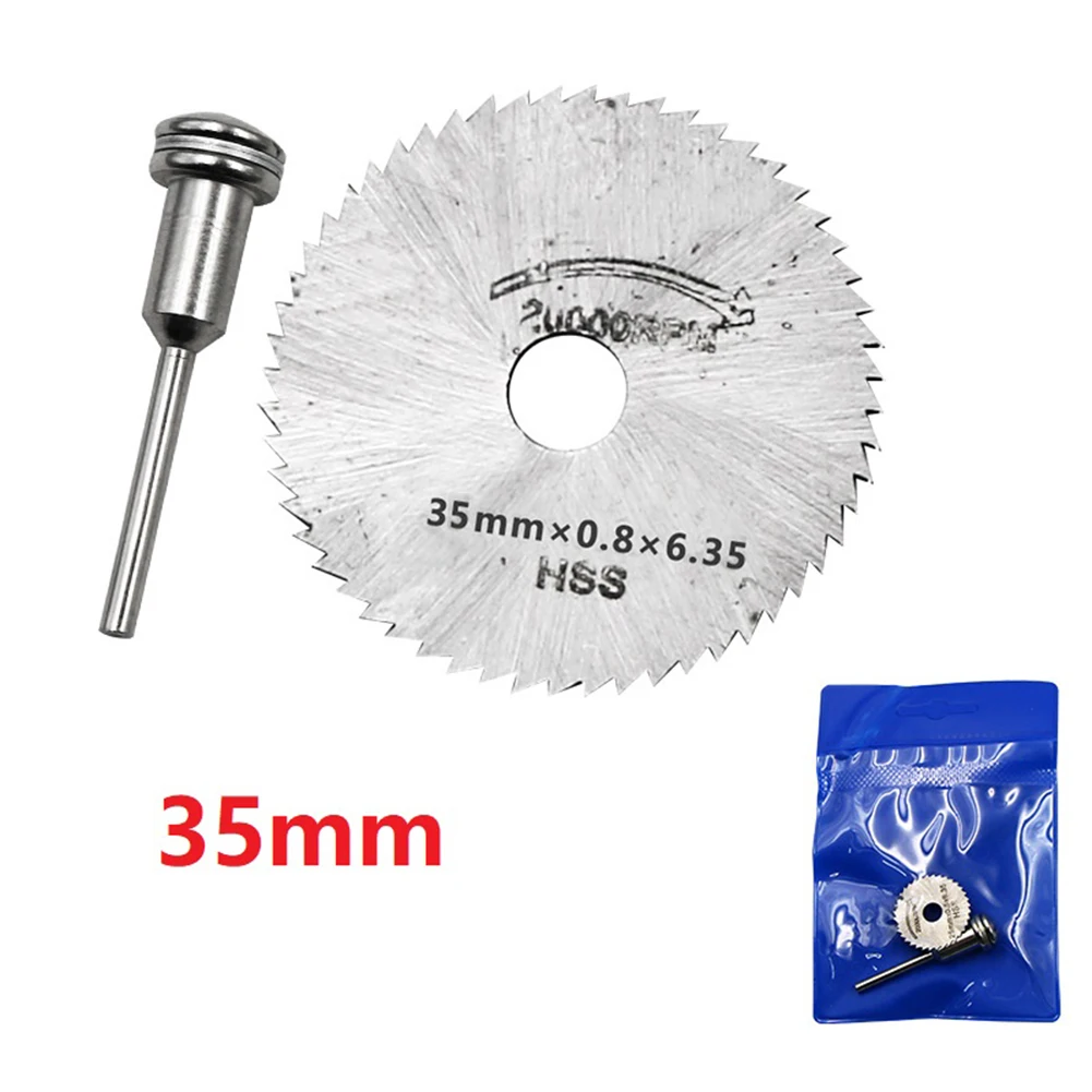 C2PCS Mini HSS Circular Saw Blade Set Stainless Steel Slice Metal Cutting Disc For Rotary Tool Wood Cutter Disc With Mandrel