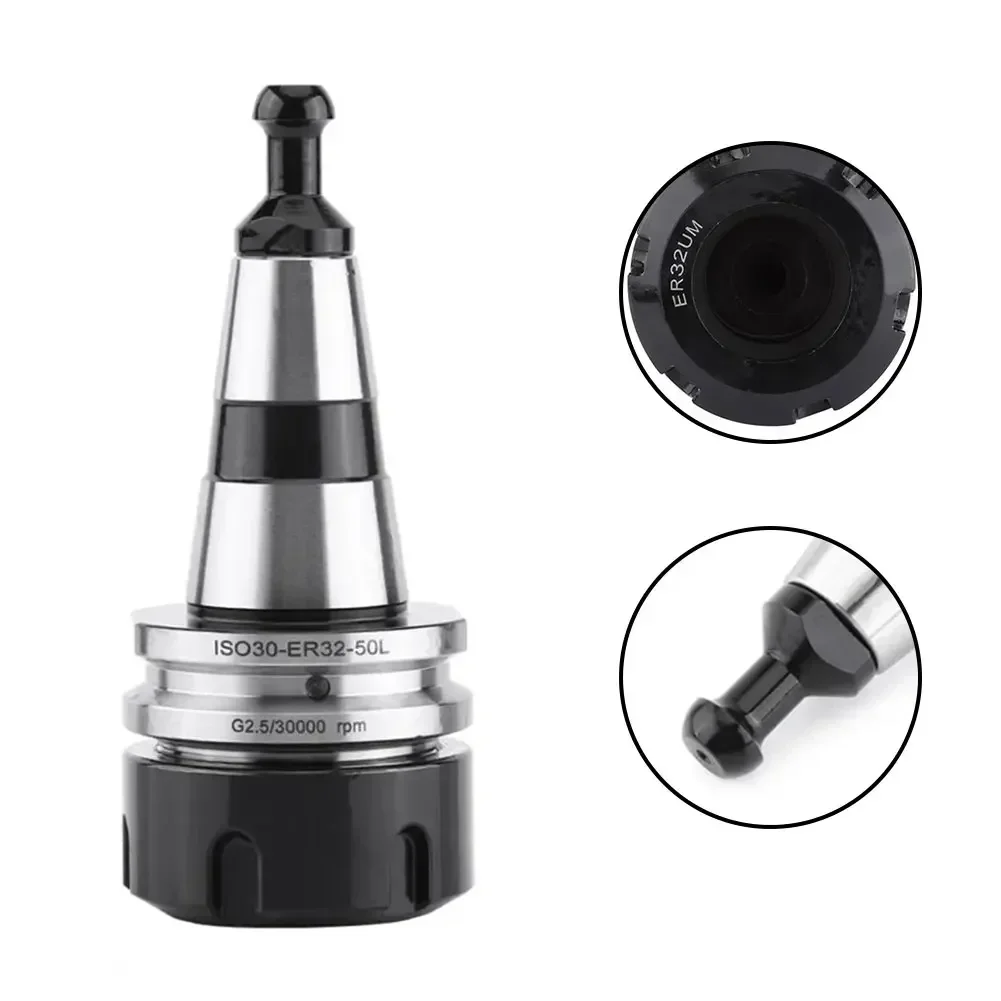 

ISO30 ER32 50L Balance Collet Chuck Tool Holder for CNC For Lathes Stainless Steel Design Maximum Speed 30000 RPM
