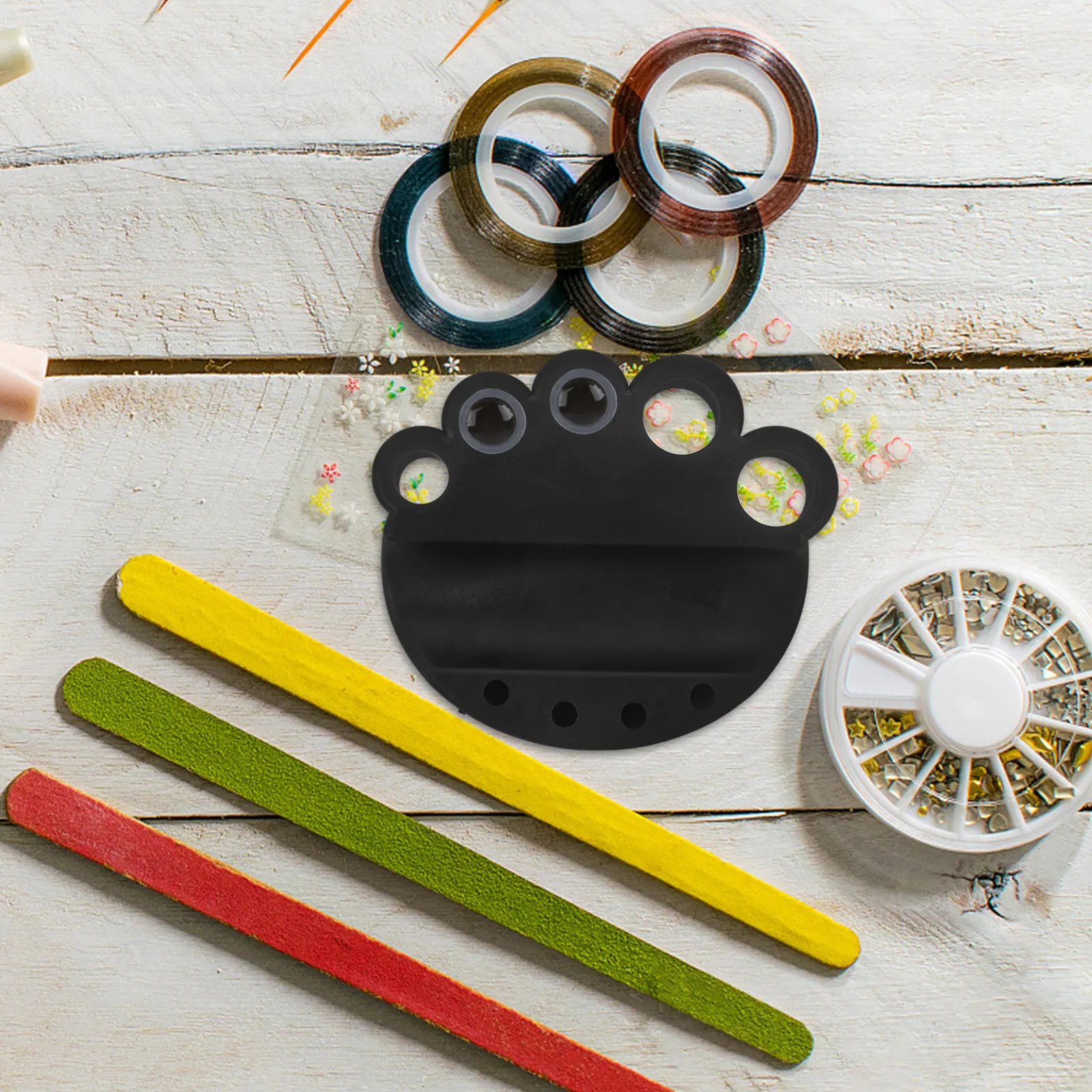 

Профессиональный поддон для тату-чернил: прочный пластиковый держатель для пигментов с различными отверстиями для цветных стаканчиков, эффективные аксессуары для татуировок