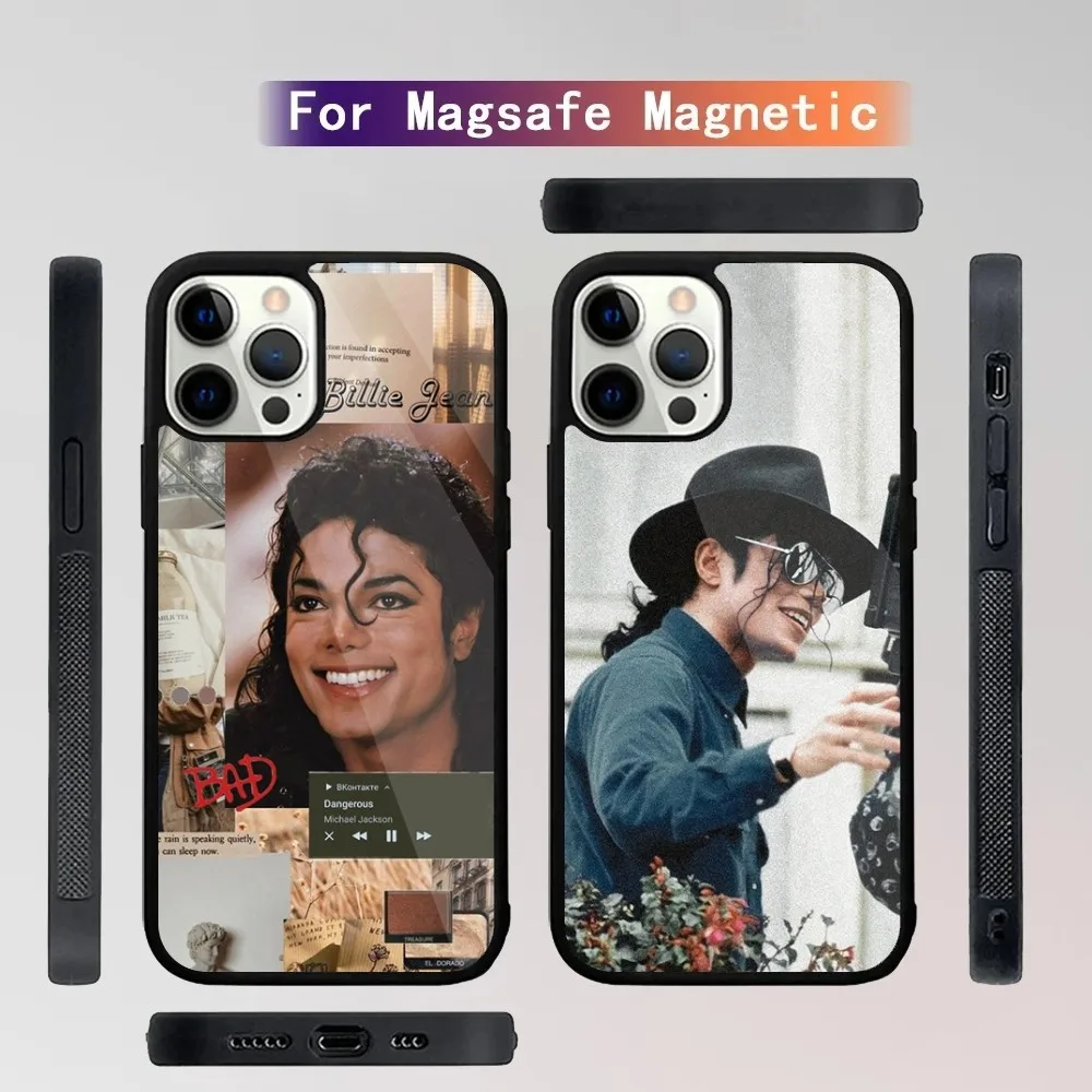 

Singer Michael Jackson Phone Case For iPhone 15,14,13,12,11,Plus,Pro,Max Mini Magsafe Magnetic Wireless Charging