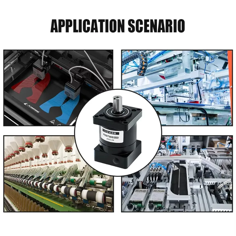PX57 16 20 24 30 36 40 50 60 Riduttore epicicloidale Tipo 57 Riduttore per motore passo-passo nema 23 per router cnc