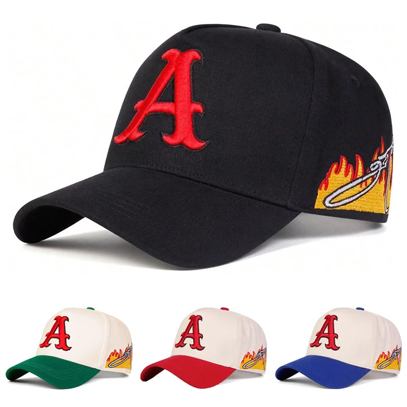 Nouvelle casquette de baseball 2026 avec lettre brodée, style hip-hop, chapeau de soleil d'extérieur, casquette de skateboard, chapeau décoratif pour trajets quotidiens, unisexe