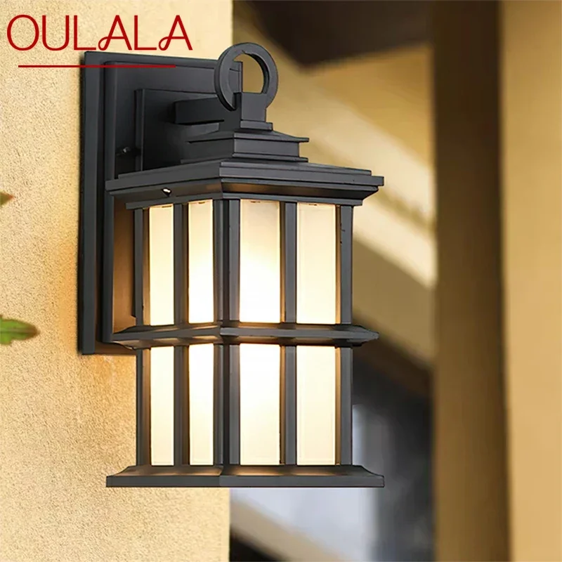 

OULALA Contemporary LED Outdoor Wall Lamps Electric Simplicity Waterproof Balcony Hallway Courtyard Villa Gate Hotel