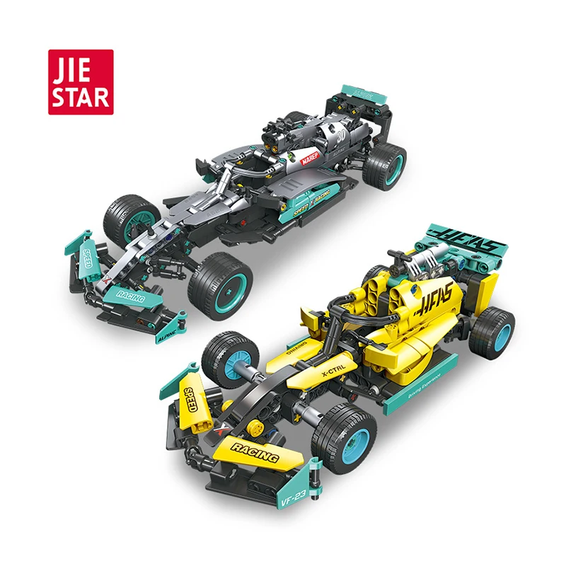 JIESTAR Super Car MOC Building Blocks Racing Car Small Particles Model Assembly Collection Toys Brick for Children Birthday Gift