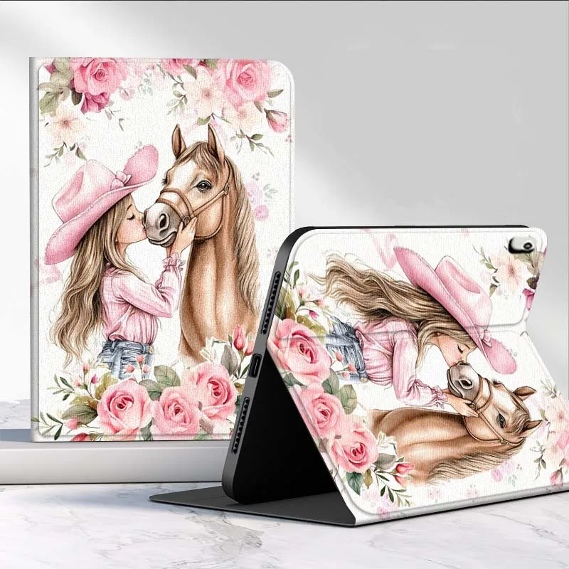 Cartoon Girl Horse For Huawei MediaPad MatePad Pro Air 12 X T5 T10S M6 M5 C5e SE 11 11.5 10.4 Inch Tablet Case