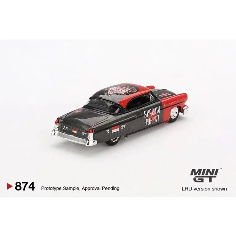 MINIGT 874 KHMG153 en stock 1:64 Silverado Sumatran Rinoceronte Capri Hot Rod Shadow Puppet Diecast modelo de coche Kaido House