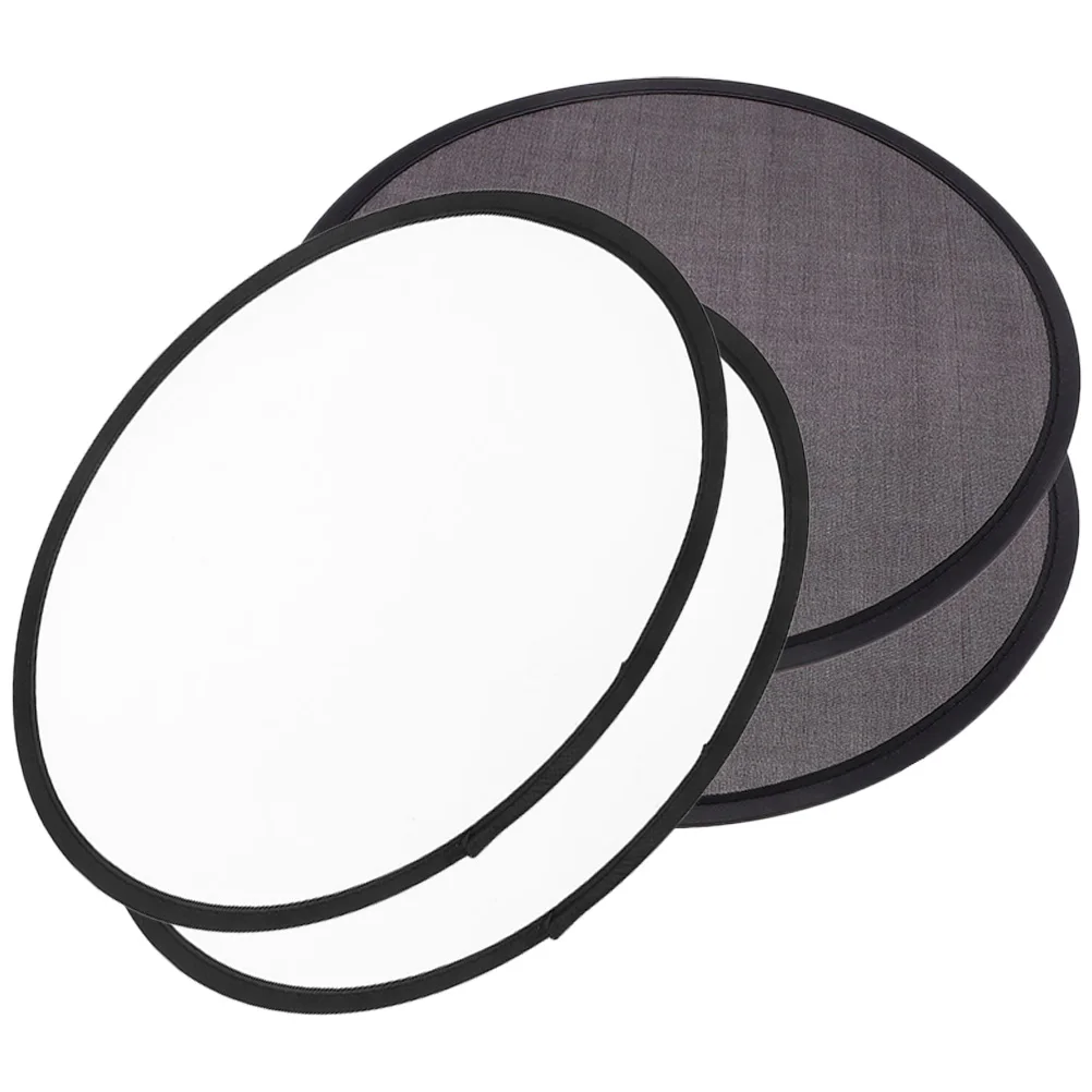 

4pcs Portable Round Folding Fan Cloth Plastic Cooling Dancing Prop Wedding Decorations Handheld Foldable Circular Fans