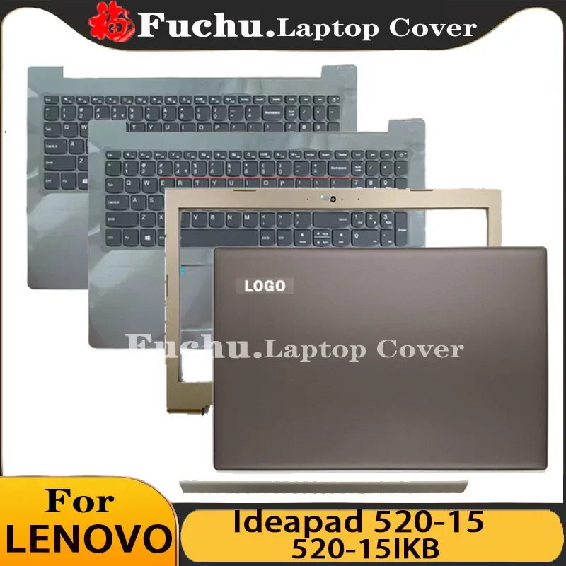 

NEW Original For Lenovo Ideapad 520-15 520-15IKB Laptop LCD Back Cover Palmrest Upper Case Keyboard With fingerprint hole 520-15