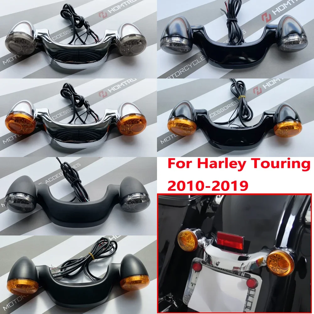 

Светодиодный задний фонарь-указатель поворота с дымчатым стеклом для мотоциклов Harley Touring Street Road Glide 2010-2019