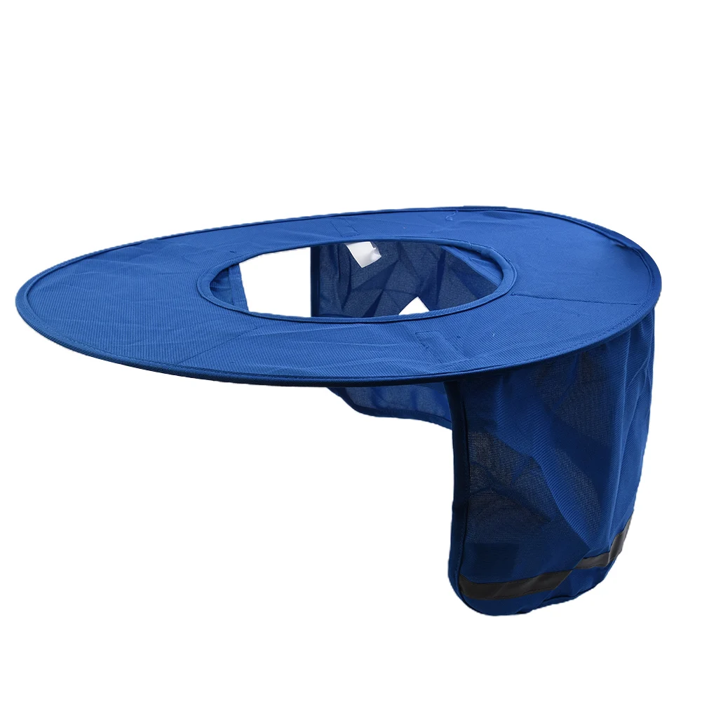 Summer Sun Shade Safety Helmet Neck Shield High Visibility Reflective Strip Safety Cap Hat Supplies For Construction Worker
