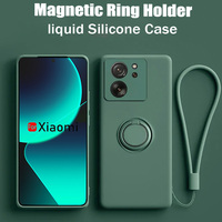 Magnetic Ring Holder Phone Case For Xiaomi 13T 14 T 13 12T 12 12S 11T 10T Pro 12 11 Lite Silicone Funda For Xiaomi 14T Pro Cover