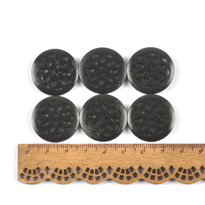 20pcs Vintage 2Holes Wood Buttons For Garment Sewing Accessories DIY Crafts Scrapbook Embellishment Handmade Decor 18-25mm c3234