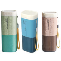 3pcs Toothbrush Storage Box Travel Holders Plastic PP Container Case Portable Travel Cup Toothpaste Box for Trip Camping Gifts
