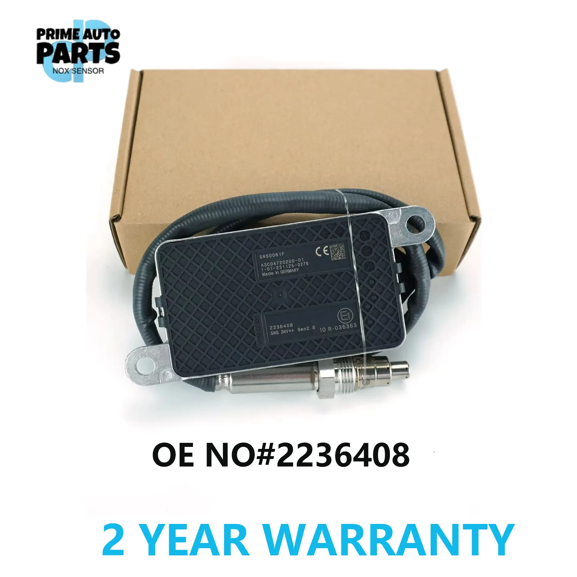 

2236408 SNS0061F 24V New Nitrogen Oxygen Sensor 24V For DAF Truck 2236408 SNS0061F NOx Sensor
