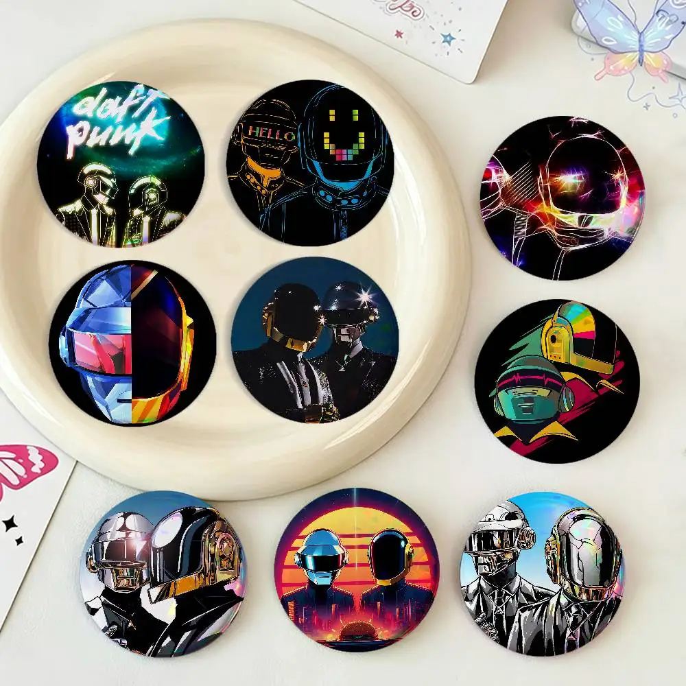 Band D-Daft P-Punk For Badge Fashion Laser Holographic Effect Badge Custom Design Metal Lapel Pin Brooch For Backpack Decor