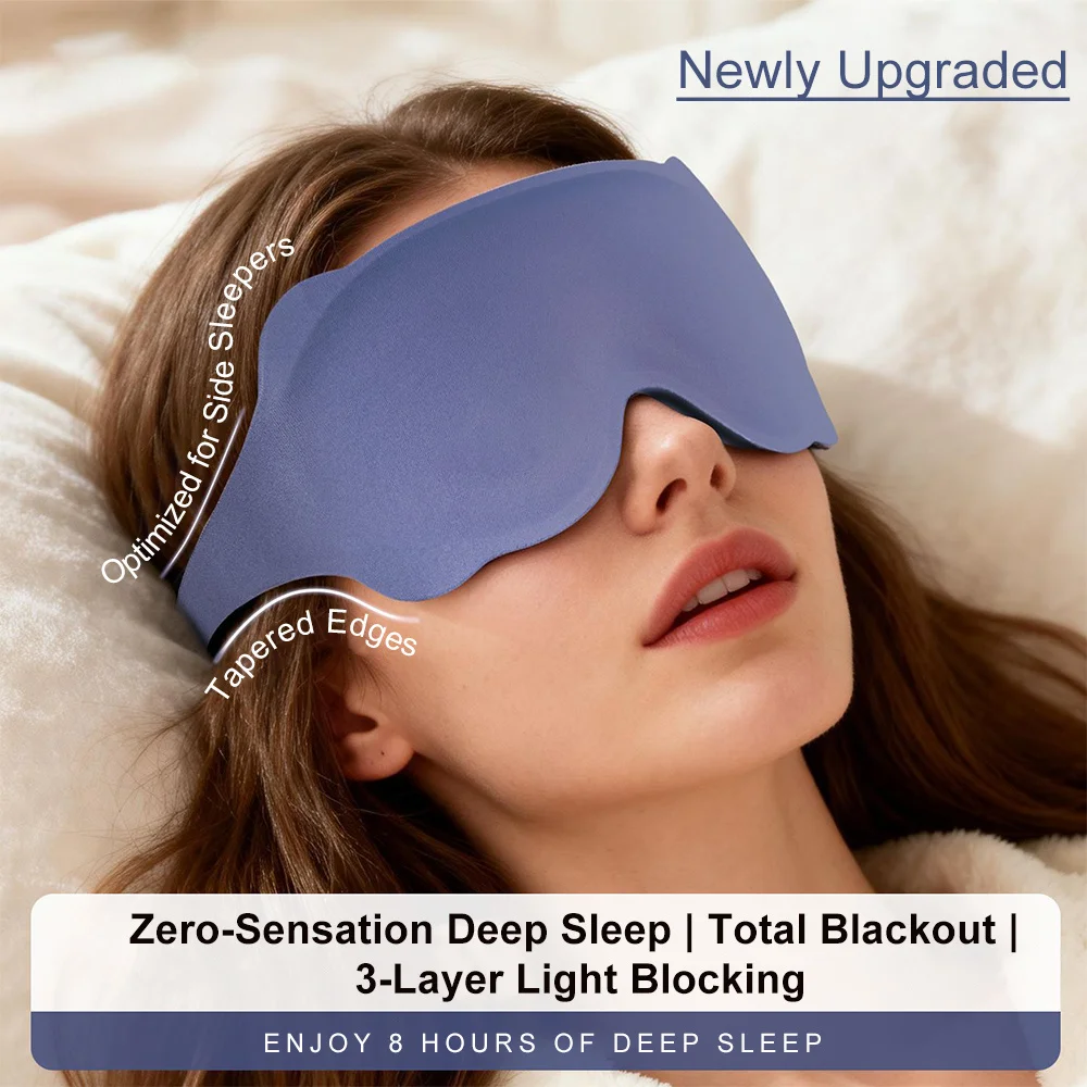 3D Sleeping Mask Block Out Light Soft Padded Sleep Mask For Eyes Slaapmasker Eye Shade Blindfold Sleeping Aid Face Mask Eyepatch
