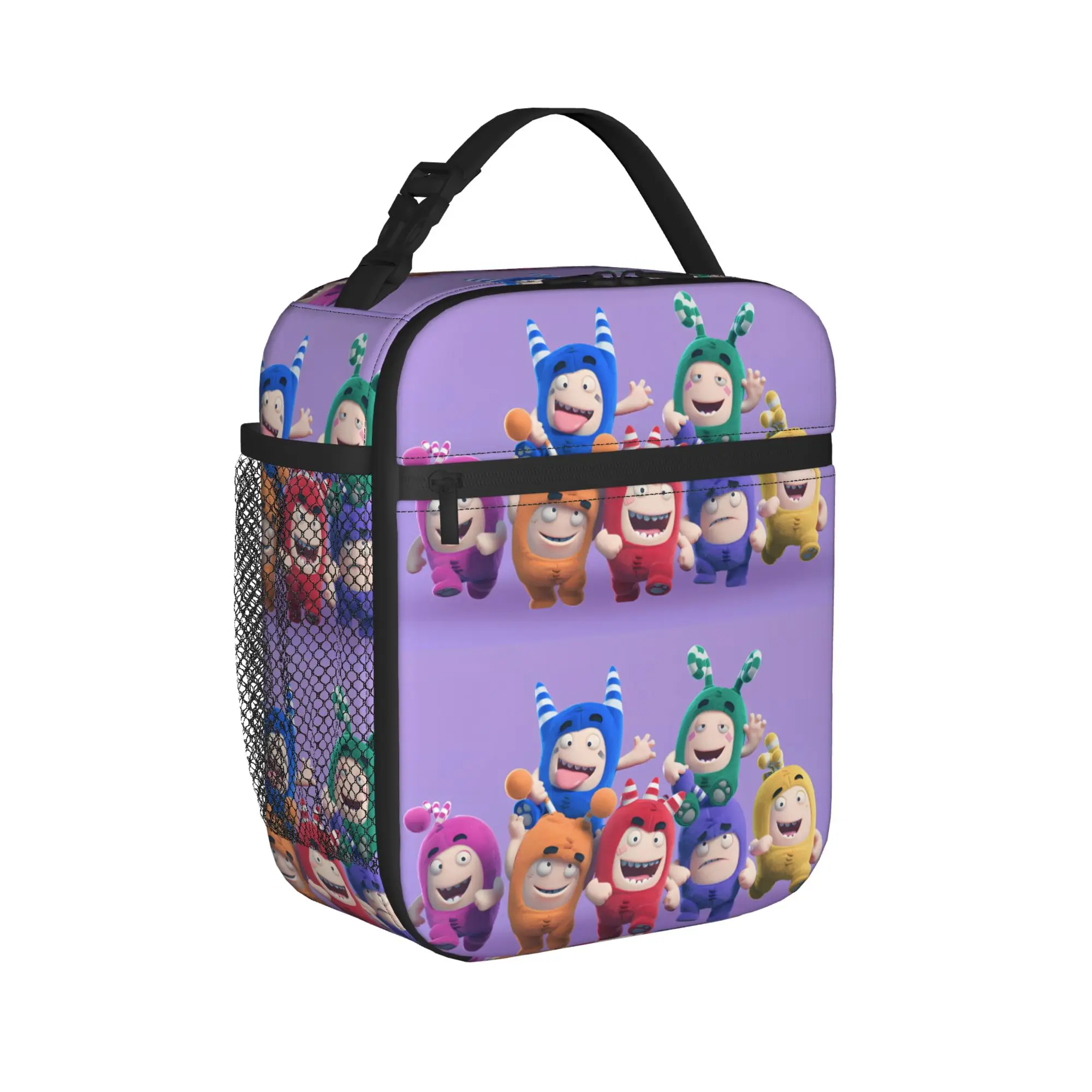 Oddbodes Group Photo Lunch Bag For Child  Print Lunch Box Casual Office Cooler Bag Portable Insulated Oxford Thermal Lunch Bags