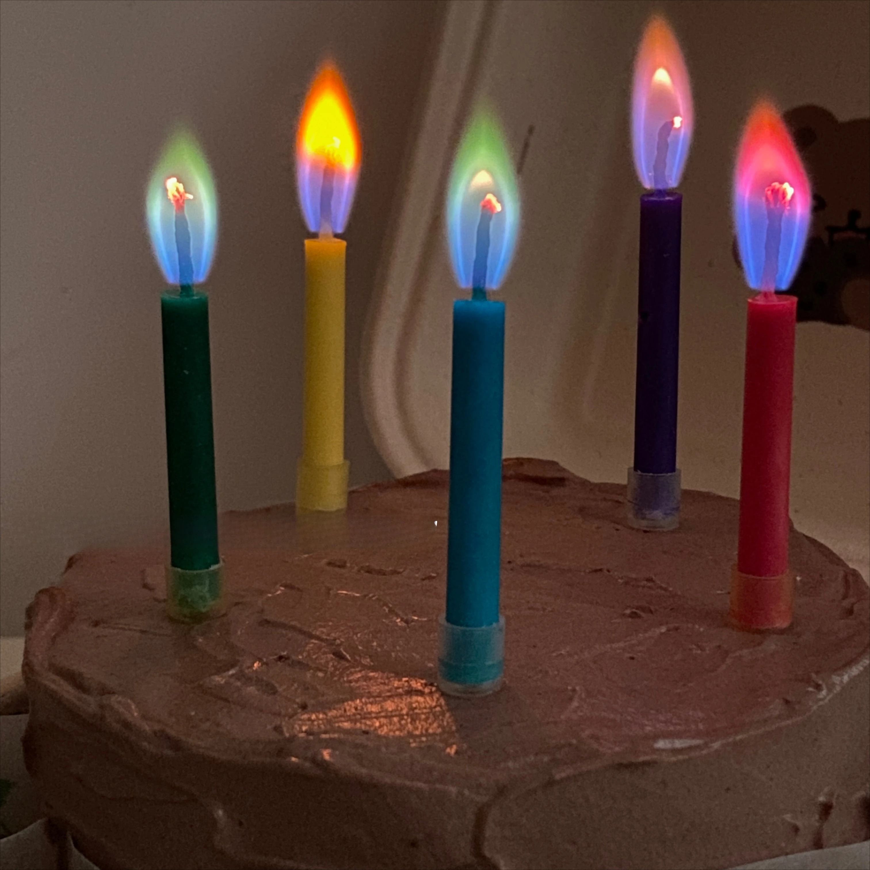 

Colored Flame Candles Birthday Cake Decoration Wax Dinner Valentine's Day Ritual Sense Photo Props